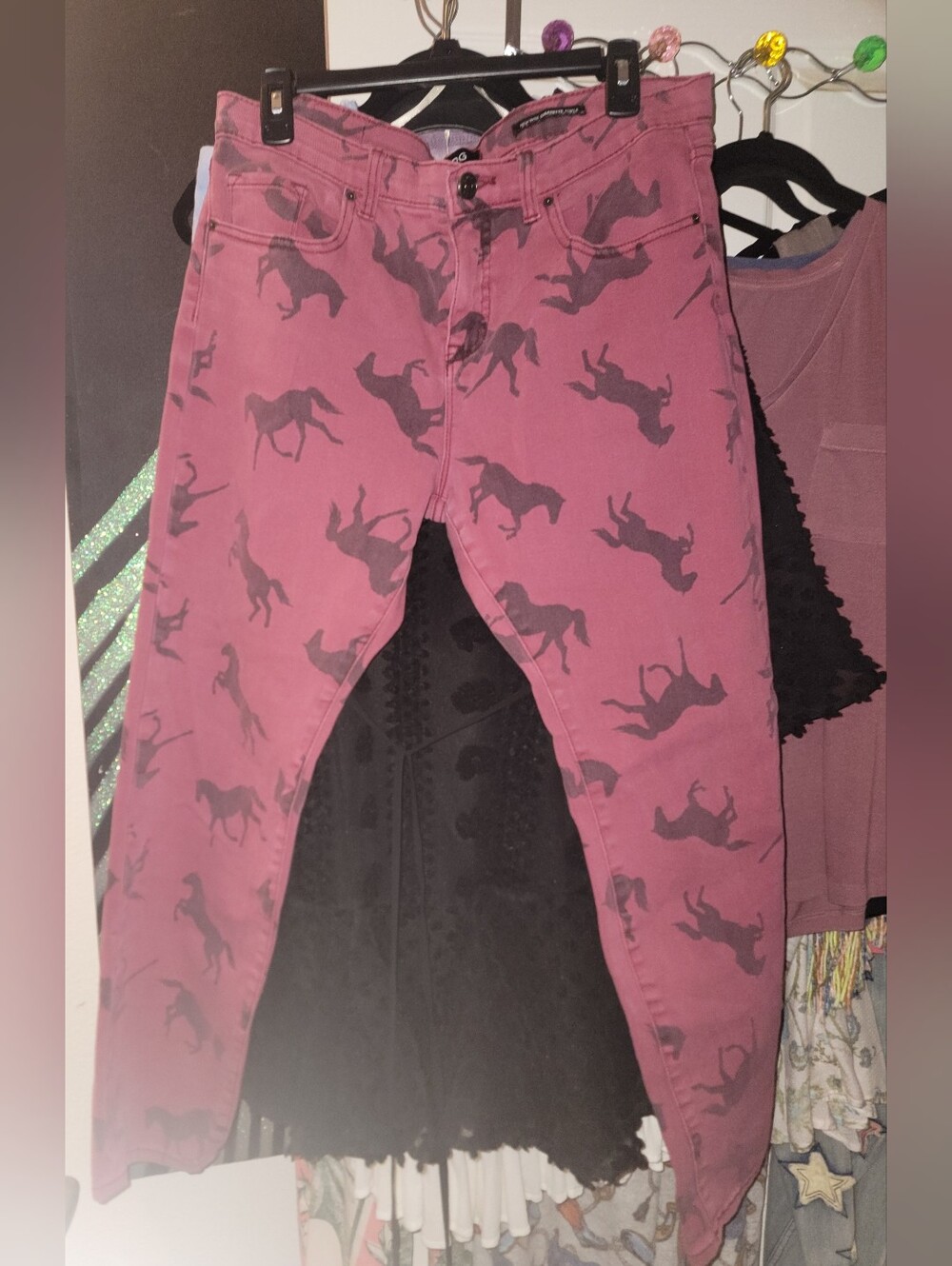 BDG Horse Print Pants 🐴🖤